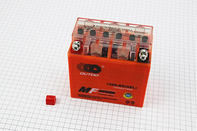 Аккумулятор 12V9Ah 12N9-BS GEL (L135*W75*H135mm) "МОТО"