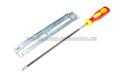 Напильник бензопильный ?4,8mm (+планка, ручка) MANLE