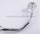 Колено глушителя тюнингового под крепеж ?78mm 4T GY6 125/150