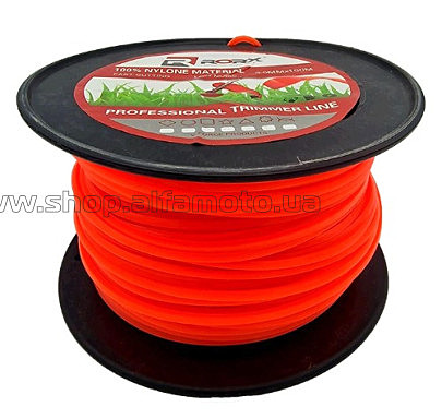 Леска мотокосы   ?3,0mm, 100 метров   (квадрат, красная) KOSA