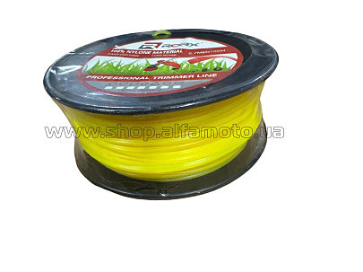 Леска мотокосы   ?2,7mm, 100 метров   (квадрат, желтая) KOSA