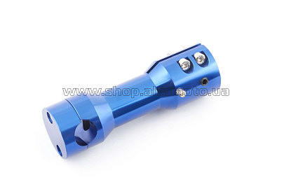 Крепление открытого руля на скутера (синие, посадочное место под руль ?23mm, под траверсу ?22mm) KOMATCU