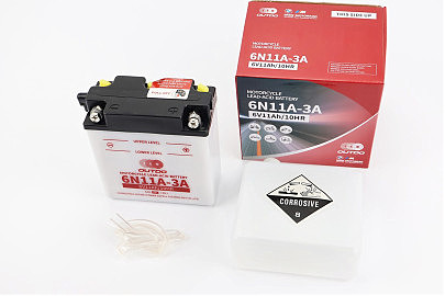 Аккумулятор 6V11Ah 6N11A-3A кислотный (L120*W60*H130mm)