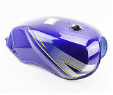 Бак топливный СИНИЙ (под прямоугольную крышку бака, под кран топл. на болты)