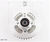 Панель демпферна з підшипником + зірка 428*43 в зборі, висота посадки зірки - 47мм