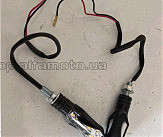 Поворот светодиодный, большой кристалл (8 LED, черный, белое стекло) JS