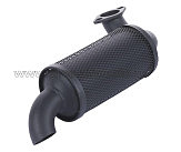 Глушитель   м/б 195N (12Hp)   (круглый с коленом под 2 болта) GZ AMG