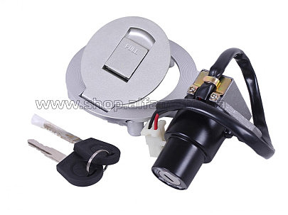 Замок зажигания   (комплект) Ендуро SHINERAY XY250GY-6B  (+крышка бака) AMG