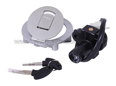 Замок зажигания   (комплект) XY200/250GY-9А  (+крышка бака) AMG
