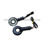 Повороты   светодиодные, круглые (пара) (синие) AMG