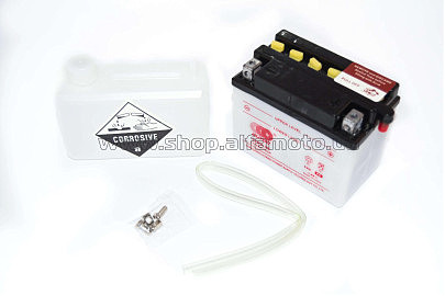 АКБ   12V 4А   заливной   (+электролит)   (120x70x92) AMG