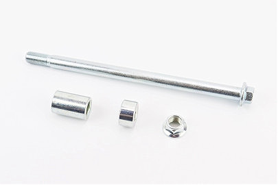 Ось колеса заднего d15mm; L245mm + 2 втулки