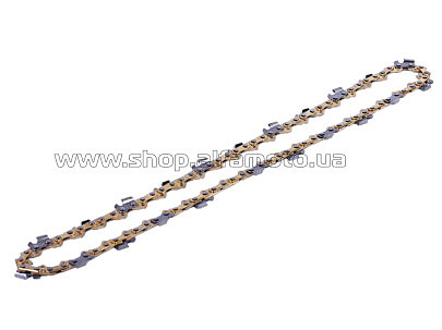Цепь пильная   3/8, 45зв, под шину 12 для аккумуляторной пилы  (золотая) AMG