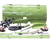 Фреза с кожухом в сборе Мототрактор AMG