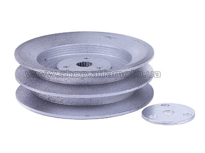 Шкив ремня ведомый 2-х ручейковый м/б   168F/170F   (6,5/7Hp) под шлицы тип 2 AMG