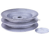 Шкив ремня ведомый 2-х ручейковый м/б   168F/170F   (6,5/7Hp) под шлицы тип 2 AMG