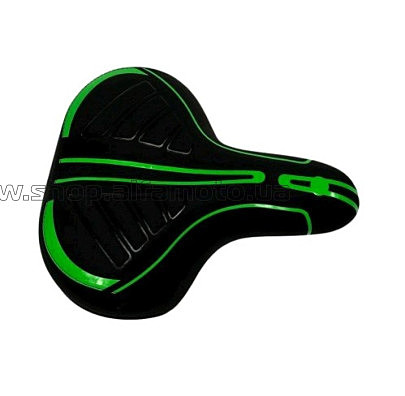 Седло велосипедное   (черно-зеленое) (XS Agilette) BBC