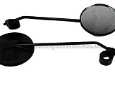 Зеркала   велосипедные круглые (черные, с хомутом, ножка металл) BBC-2