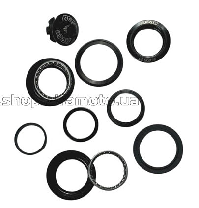 Подшипники   рулевой колонки велосипеда   (черные) H142 1-18 пол интегрирован 28.6 мм Neco BBC