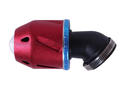 Фильтр воздушный (нулевик) ?35mm, 45*, пуля (красный) AMG