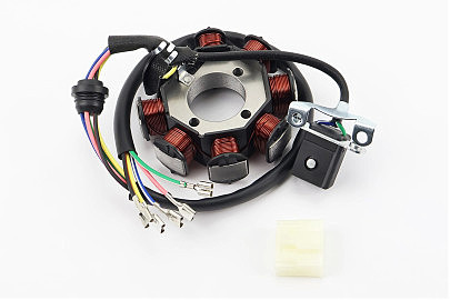 Статор магнето (генератора) (8 катушек "5 проводов"), (d=88,5мм)