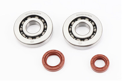 Подшипник коленвала DIO AF34/35 SCO4B19CS24 (20x56x12) 2шт + сальники  20x31x7;  15,5x25,5x7