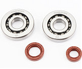 Підшипник колінвалу DIO AF34/35 SCO4B19CS24 (20x56x12) 2шт + сальники 20x31x7; 15,5x25,5x7