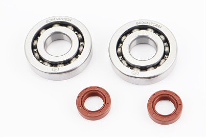 Підшипник колінвалу DIO AF18/27 SCO4A47CS24 (20x52x12) 2шт + сальник 15x25,5x7 2шт