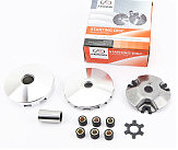 Вариатор передний к-кт Yamaha JOG 90 (под вал 16мм) + втулка, крыльчатка, крест