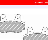 Комплект гальмівних колодок FE FDB497EFP