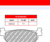 Комплект гальмівних колодок FE FDB2156EFP