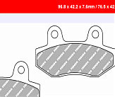 Комплект гальмівних колодок FE FDB631EFP