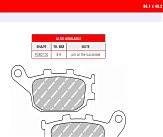 Комплект гальмівних колодок FE FDB754EFP