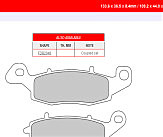 Комплект гальмівних колодок FE FDB2049EFP