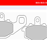Комплект гальмівних колодок FE FDB2012EFP