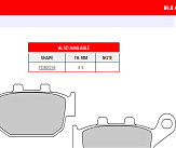 Комплект гальмівних колодок FE FDB531EFP