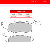 Комплект гальмівних колодок FE FDB2048EFP