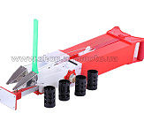 Ручная сеялка нажимная двухрядная с баком для удобрений 6D2 AMG