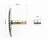 Півмісяць кікстартеру Honda DIO AF-18/27 + втулка, пружина