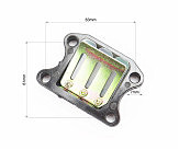 Клапан лепестковый карбюратора Honda DIO50 (корпус пластик)