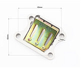 Клапан лепестковый карбюратора Honda DIO50 (корпус металл)