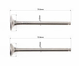 Клапан впускной, выпускной к-кт Honda AF-56 (d=20/16мм; h=73,5/72,8мм)