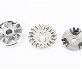 Варіатор передній к-кт Yamaha JOG 90 (під вал 16мм) + втулка, крильчатка, хрест