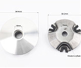 Варіатор передній к-кт Yamaha JOG 50 - 3KJ (під вал 13мм)