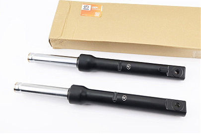 Амортизатор передний (перья), к-кт 2шт Honda DIO, 380мм (под бараб. торм.) качественные, ЧЕРНЫЙ, тип 1