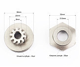 Храповик кикстартера Suzuki LET'S, к-кт 3 детали
