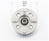 V200N Панель демпферна з підшипником + зірка 428*38 в зборі, (висота посадки зірки - 33мм)