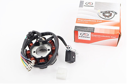 Статор магнето (генератора) (8 катушек "5 проводов"), (d=88,5мм)