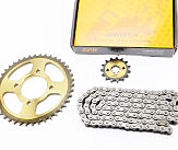 Зірки, ланцюг к-кт ZS125J-428H-116L+42T+15T 