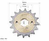 Звезда передняя CG/CB-428H-16T 